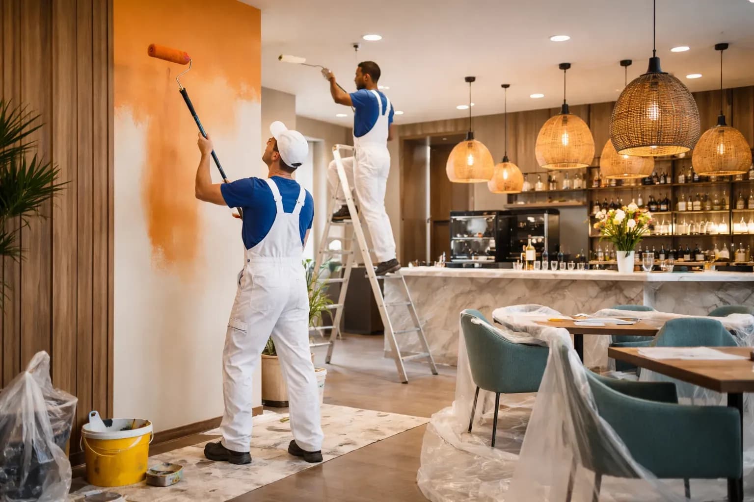 F&B Painting Built for Busy Kitchens and Dining Rooms